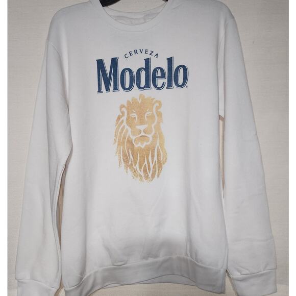 Modelo Cerveza men's Large sweatshirt-faded - Picture 2 of 6